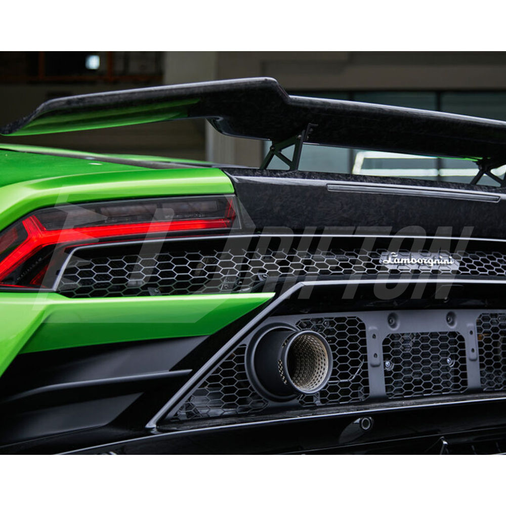 1016 Style Carbon Fiber Rear Spoiler GT Wing For Lamborghini Huracan LP610 & LP580 & EVO & Tecnica 2014-2025