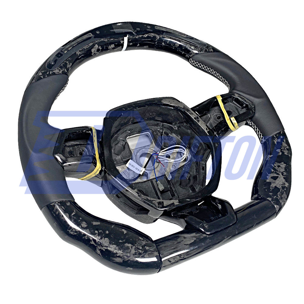 Custom Made RPM LED Display Carbon Fiber Steering Wheel For Lamborghini Huracan LP610 & LP580 & EVO 2014-2025