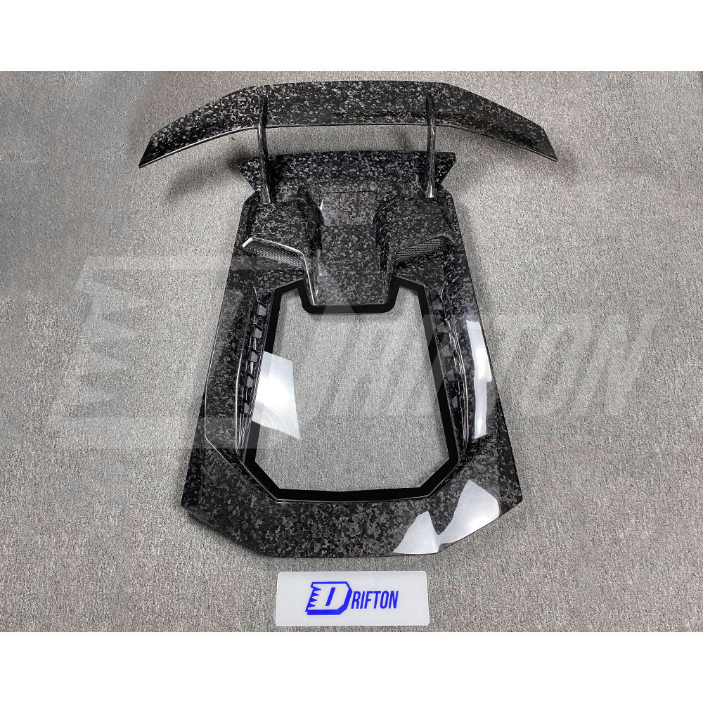 Performante Style Dry Forged Carbon Fiber Rear Spoiler Wing For Lamborghini Huracan LP610 & LP580 & EVO & Tecnica 2014-2025