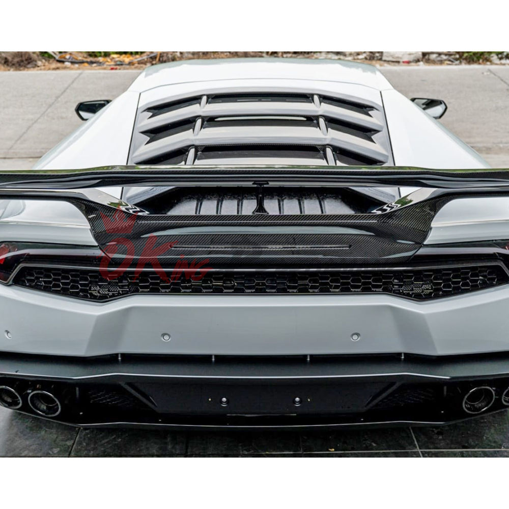 Vorsteiner Monza Style Dry Carbon Fiber Rear Spoiler Wing For Lamborghini Huracan LP580 & LP610 & EVO & Tecnica 2014-2025