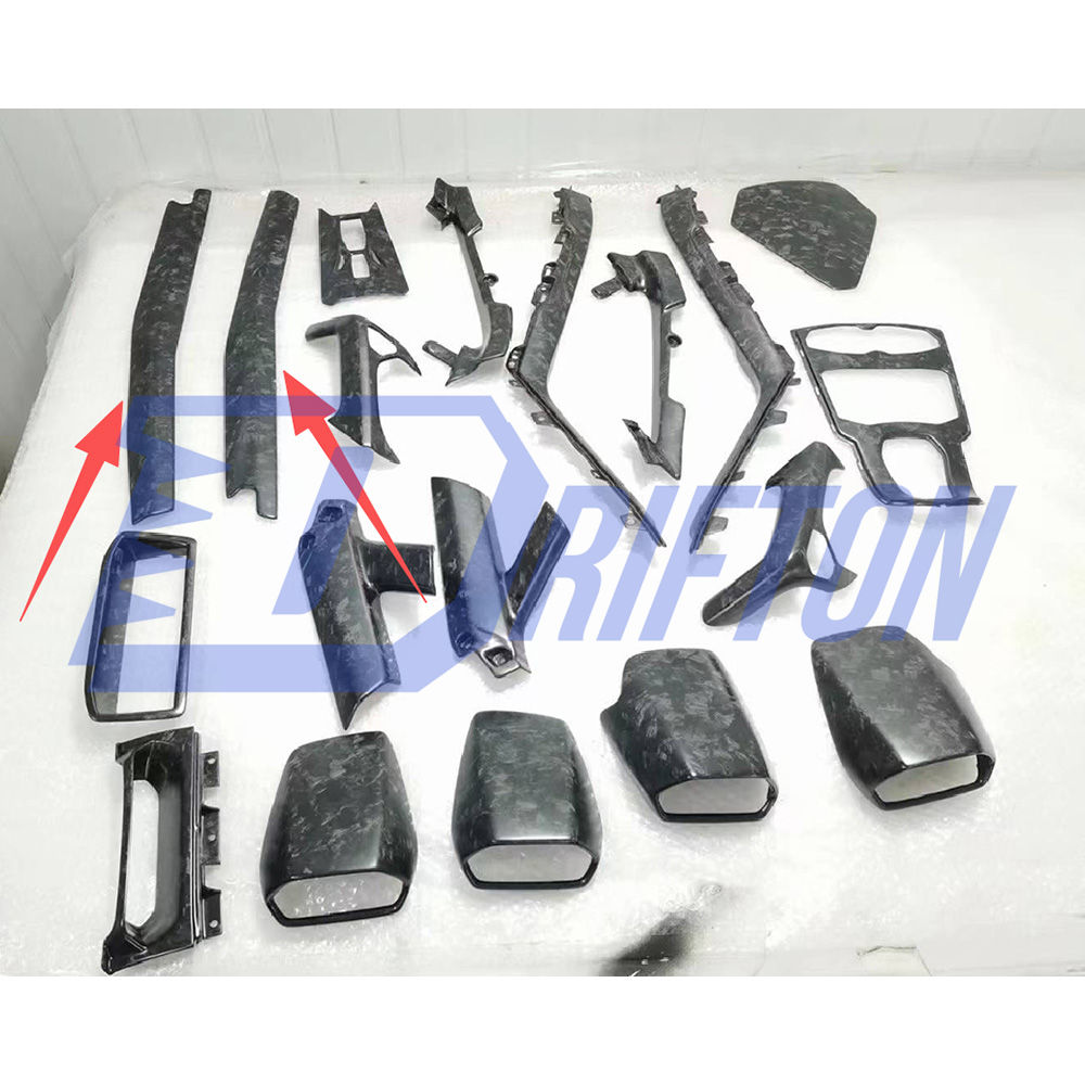 Dry Carbon Fiber Interiors Kits Left & Right Console ArmRest Side Strips Panel For Lamborghini Huracan LP610 & LP580 & EVO & Tecnica 2014-2025