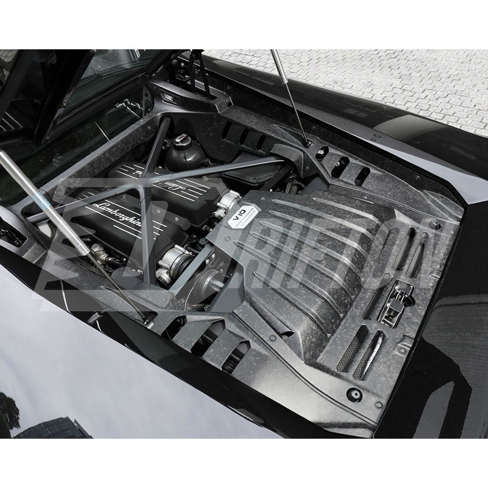 Upgrade Options Dry Carbon Fiber Engine Bay Panels Replacement Kits For Lamborghini Huracan LP610 & LP580 2014-2019