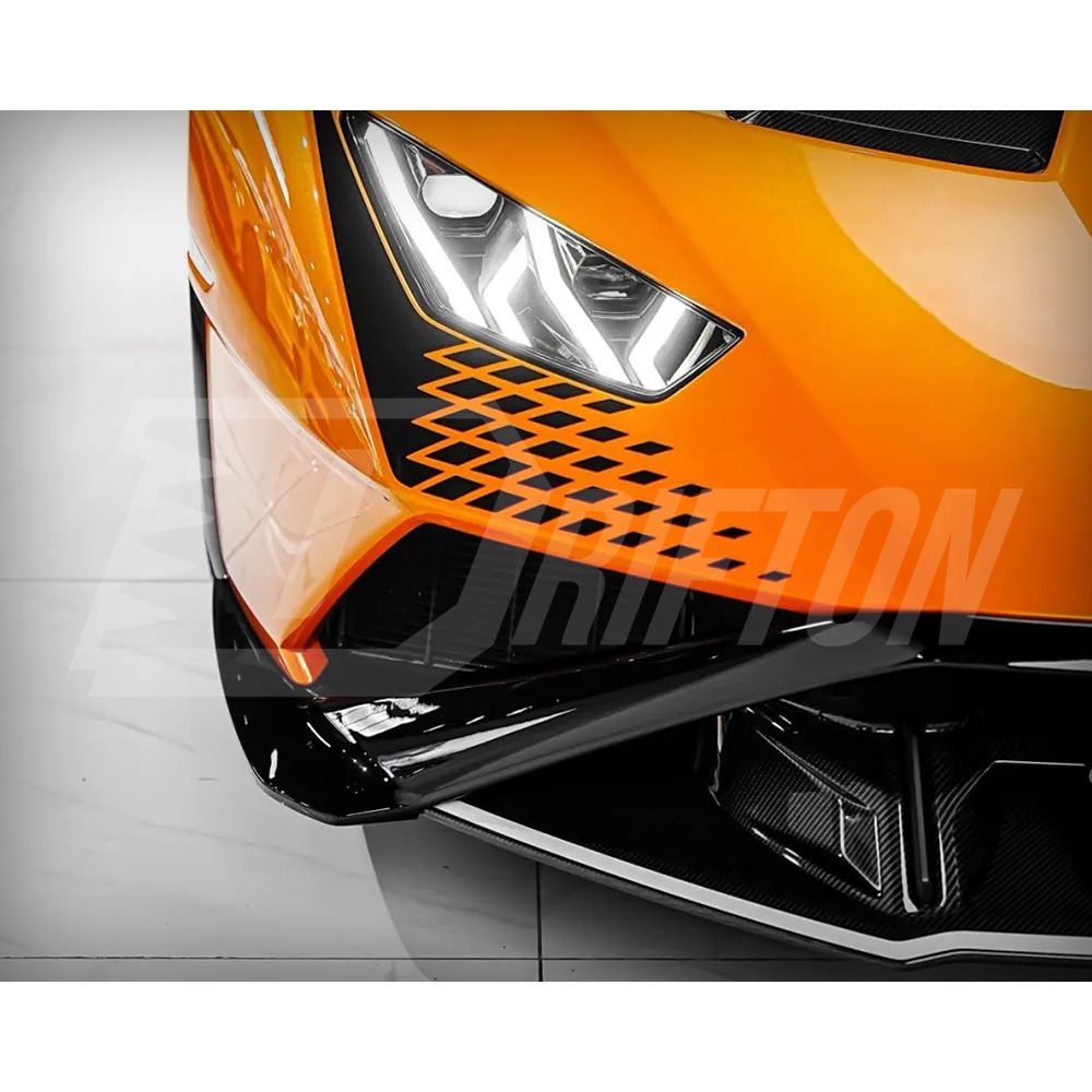 Dry Carbon Fiber Lower Front Lip For Lamborghini Huracan STO 2021-2025