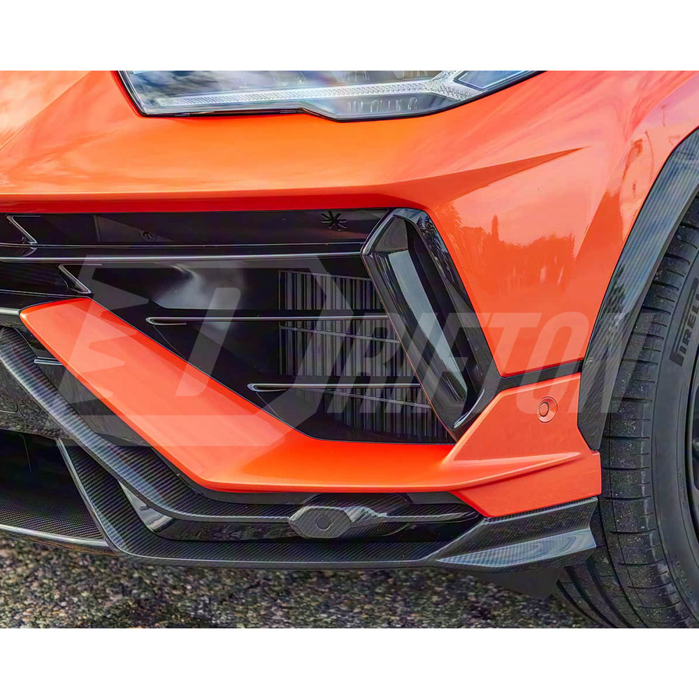 Performante Style Dry Carbon Fiber Front Lip & Front Bumper Trim For Lamborghini URUS S