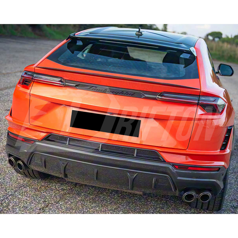 Performante Style Dry Carbon Fiber Rear Diffuser Set For Lamborghini URUS S