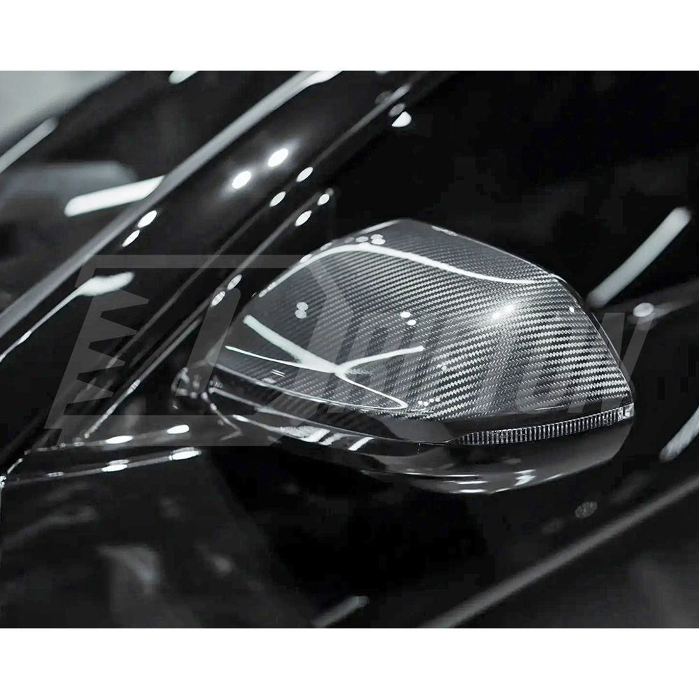 Topcar Style Dry Carbon Fiber Side Mirror Caps For Lamborghini URUS