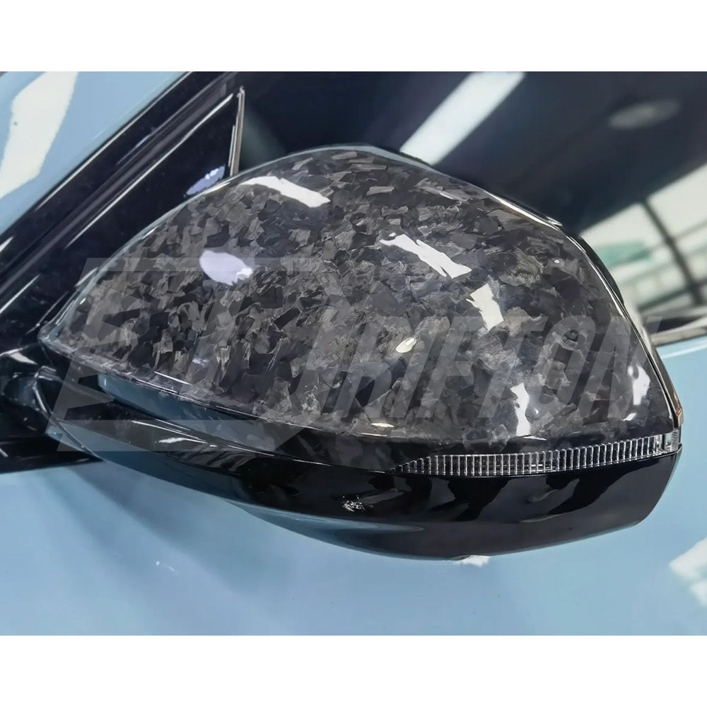 Topcar Style Dry Carbon Fiber Side Mirror Caps For Lamborghini URUS