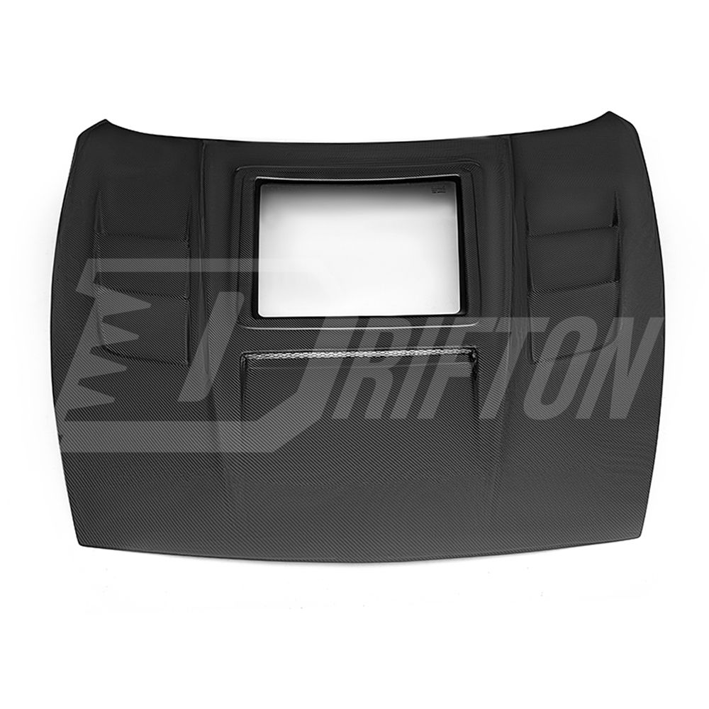 CMST Transparent Window Style Carbon Fiber Hood For Nissan 370Z Z34 2008-2019