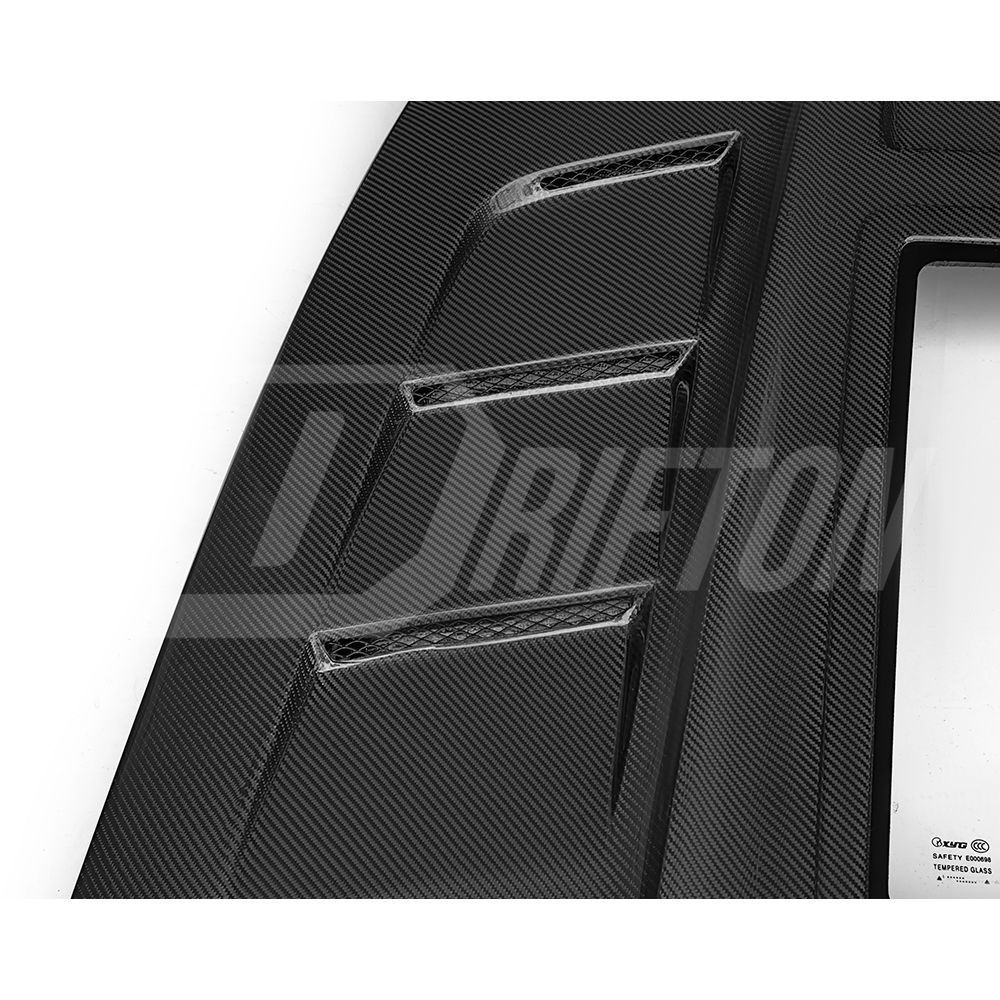 CMST Transparent Window Style Carbon Fiber Hood For Nissan 370Z Z34 2008-2019