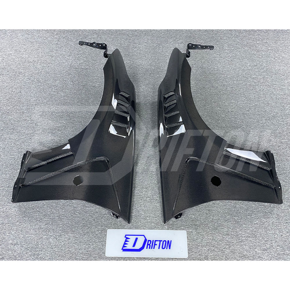 Vented V2 Style Carbon Fiber Fender For Nissan 370Z Z34 2008-2019