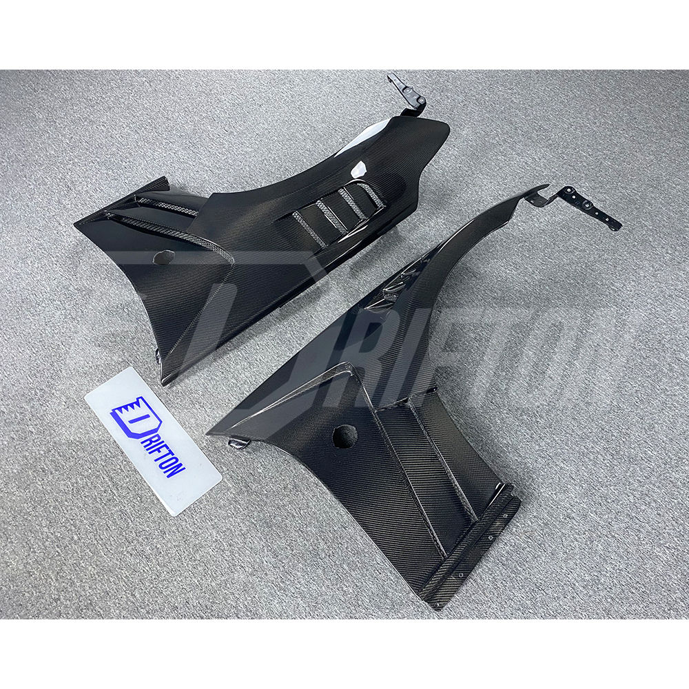 Vented V2 Style Carbon Fiber Fender For Nissan 370Z Z34 2008-2019