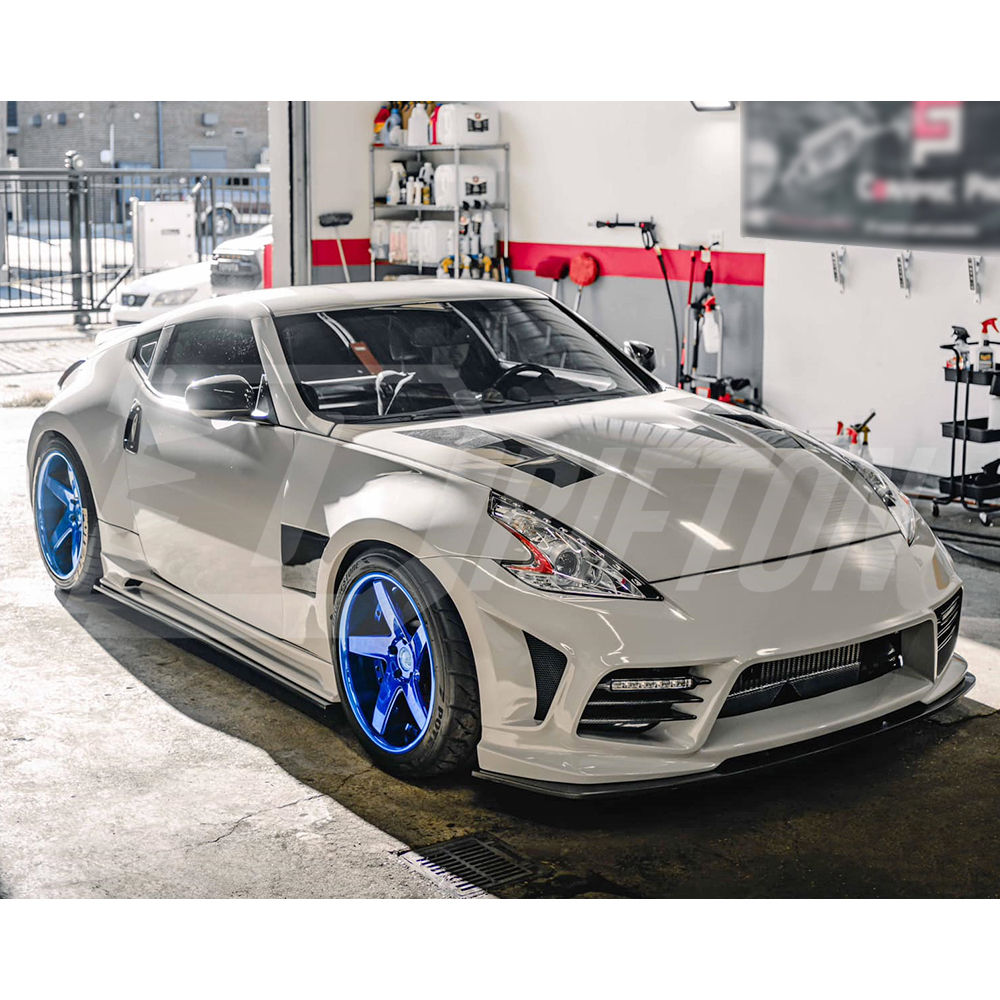 Webersport Zenith Line Style Carbon Fiber Front Lip For Nissan 370Z Z34 2008-2019 Webersport Front Bumper Only
