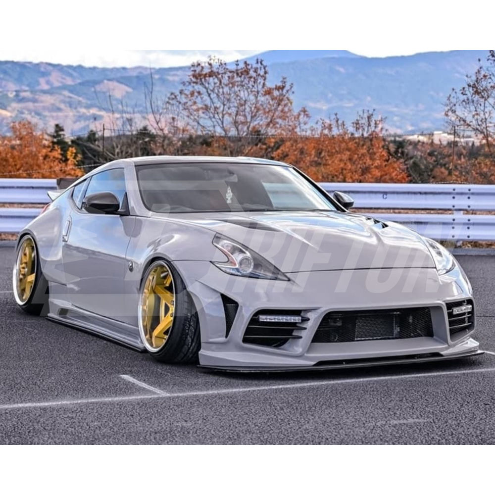 Webersport Zenith Line Style Carbon Fiber Front Lip For Nissan 370Z Z34 2008-2019 Webersport Front Bumper Only