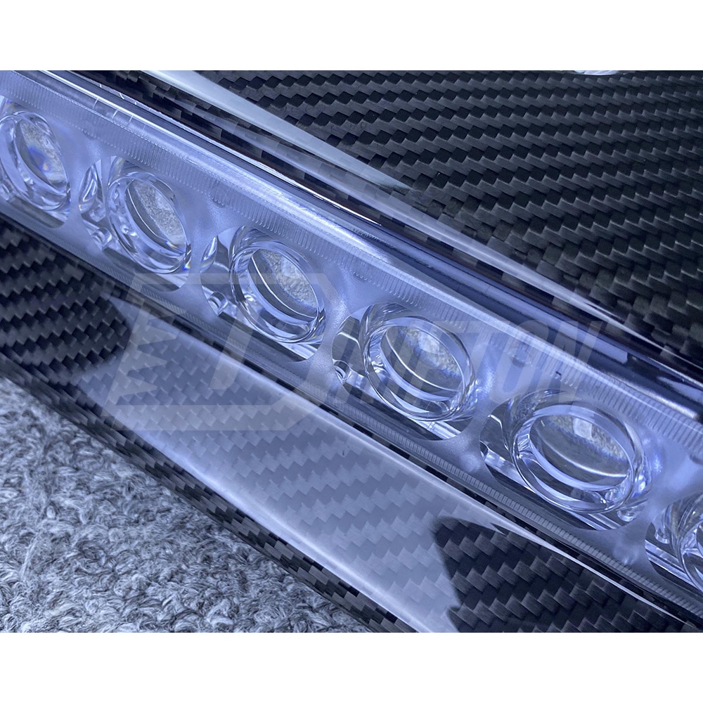 Brabx Style Dry Carbon Fiber Front Roof Light Bar Spoiler For Mercedes Benz G-Class W463 2005-2018
