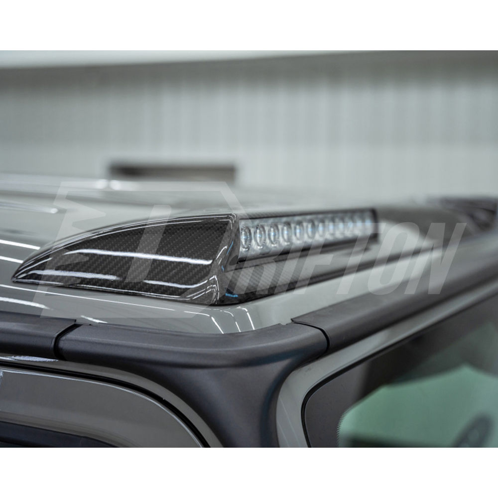 Brabx Style Dry Carbon Fiber Front Roof Light Bar Spoiler For Mercedes Benz G-Class W463 2005-2018