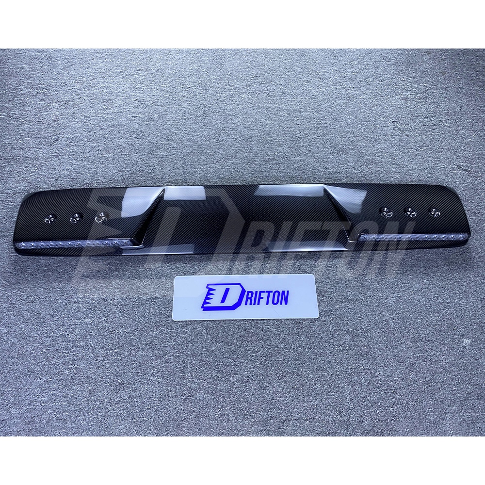 Brabx Style Dry Carbon Fiber Front Roof Light Bar Spoiler For Mercedes Benz G-Class W463 2005-2018