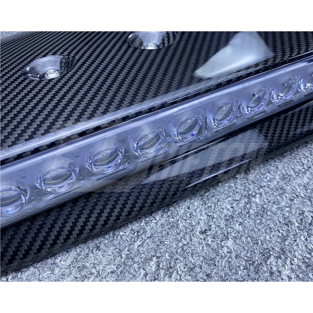 Brabx Style Dry Carbon Fiber Front Roof Light Bar Spoiler For Mercedes Benz G-Class W463 2005-2018