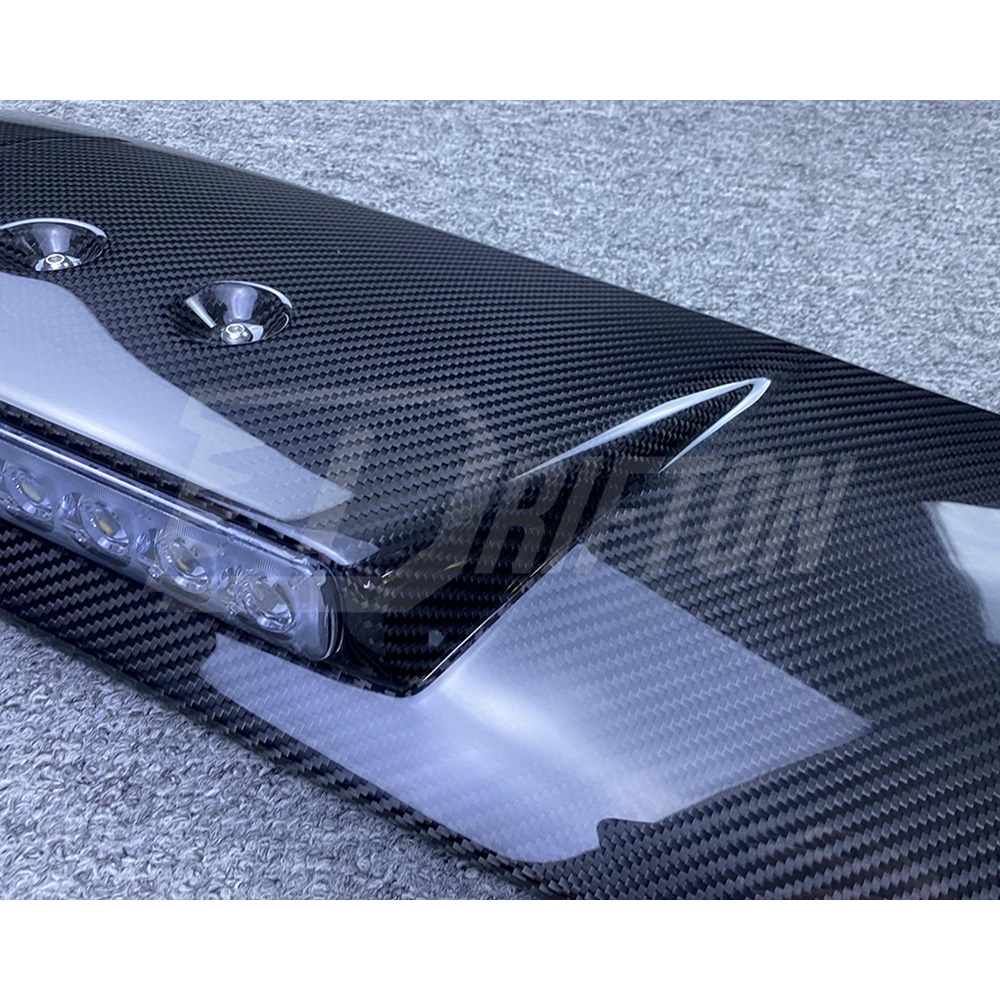 Brabx Style Dry Carbon Fiber Front Roof Light Bar Spoiler For Mercedes Benz G-Class W463 2005-2018