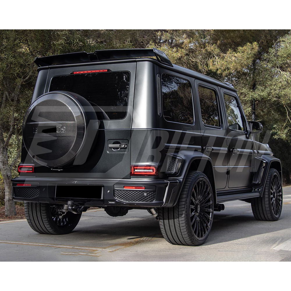 Brabx Style Dry Carbon Fiber Whell Spare Tire Cover For Mercedes Benz G-Class W463 2005-2018