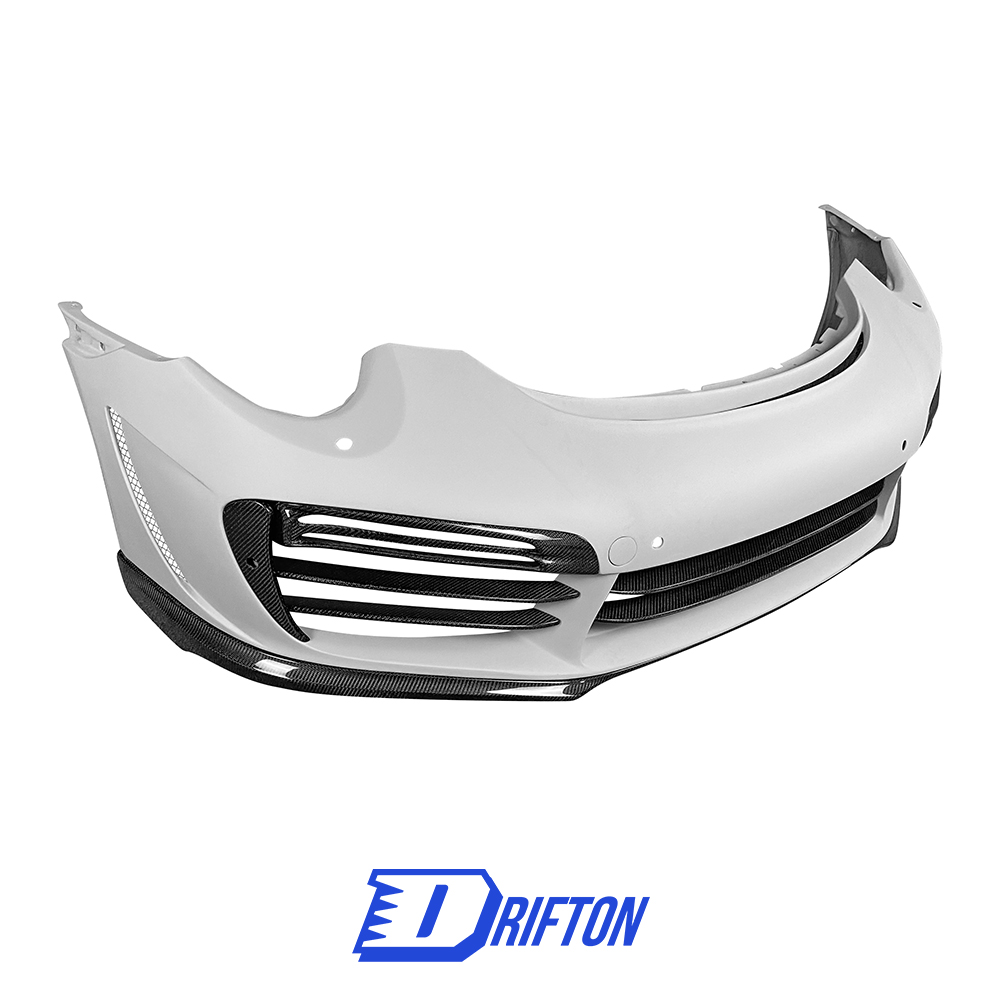 TopCar Style Half Carbon Fiber Front Bumper For Porsche 911 Carrera 991 991.1 991.2 Turbo S 2012-2018