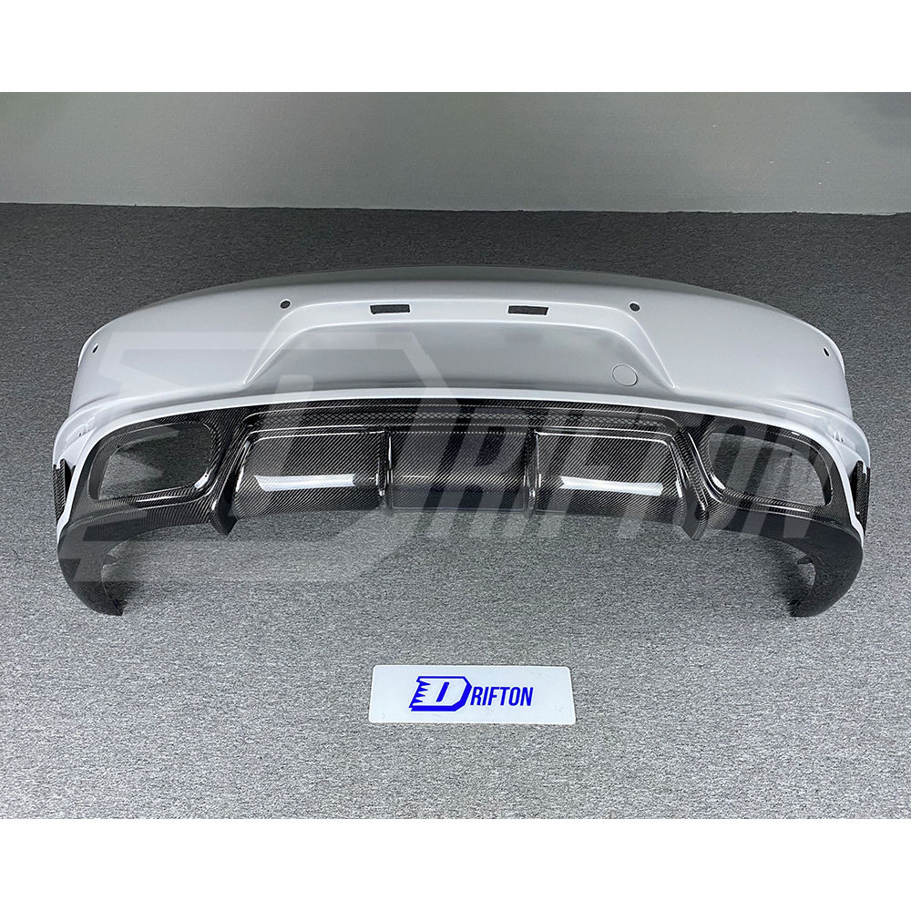 TopCar Style Half Carbon Fiber Rear Bumper For Porsche 911 Carrera 991 991.1 991.2 Turbo S 2012-2018
