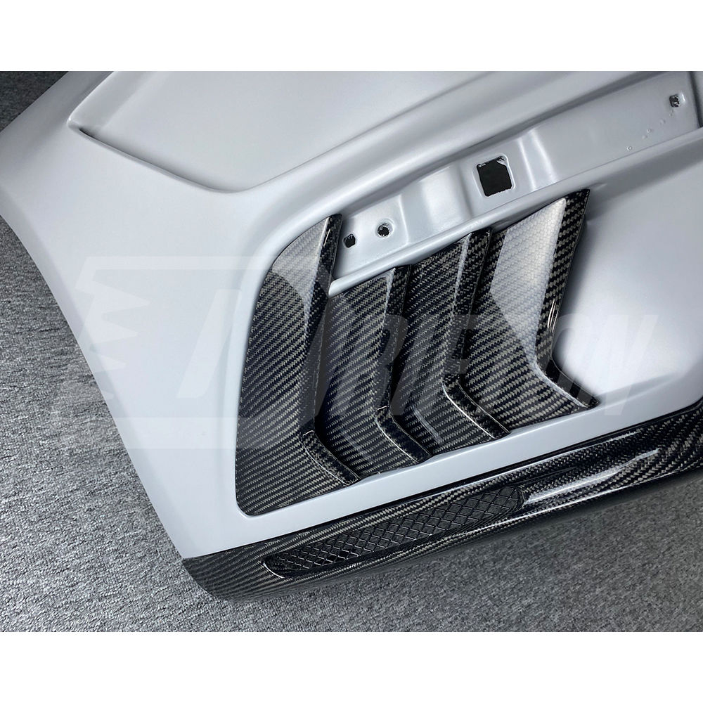 TopCar Style Half Carbon Fiber Rear Bumper For Porsche 911 Carrera 991 991.1 991.2 Turbo S 2012-2018