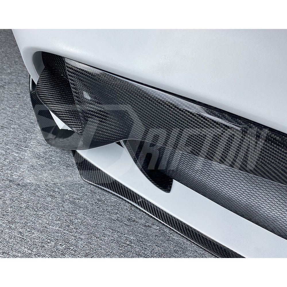 GTAM Style Half Carbon Fiber Front Bumper For Alfa Romeo Giulia 2016-2023