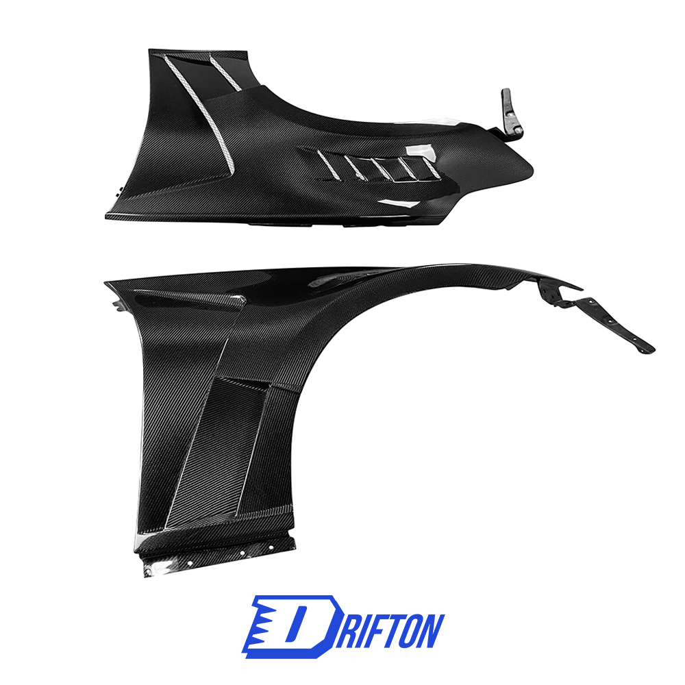 Vented V3 Style Carbon Fiber Fender For Nissan 370Z Z34 2008-2019