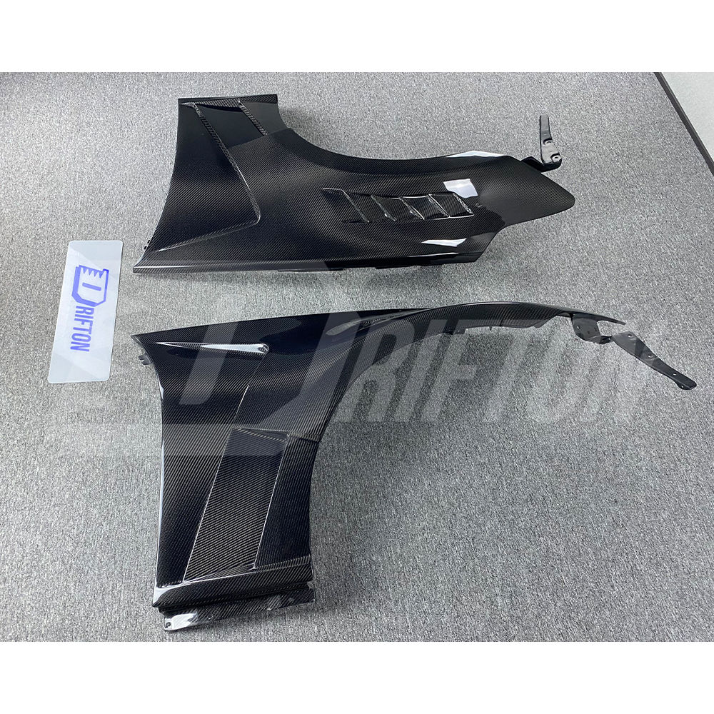 Vented V3 Style Carbon Fiber Fender For Nissan 370Z Z34 2008-2019
