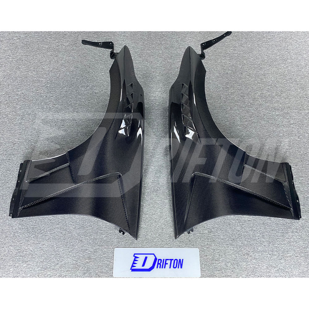 Vented V3 Style Carbon Fiber Fender For Nissan 370Z Z34 2008-2019