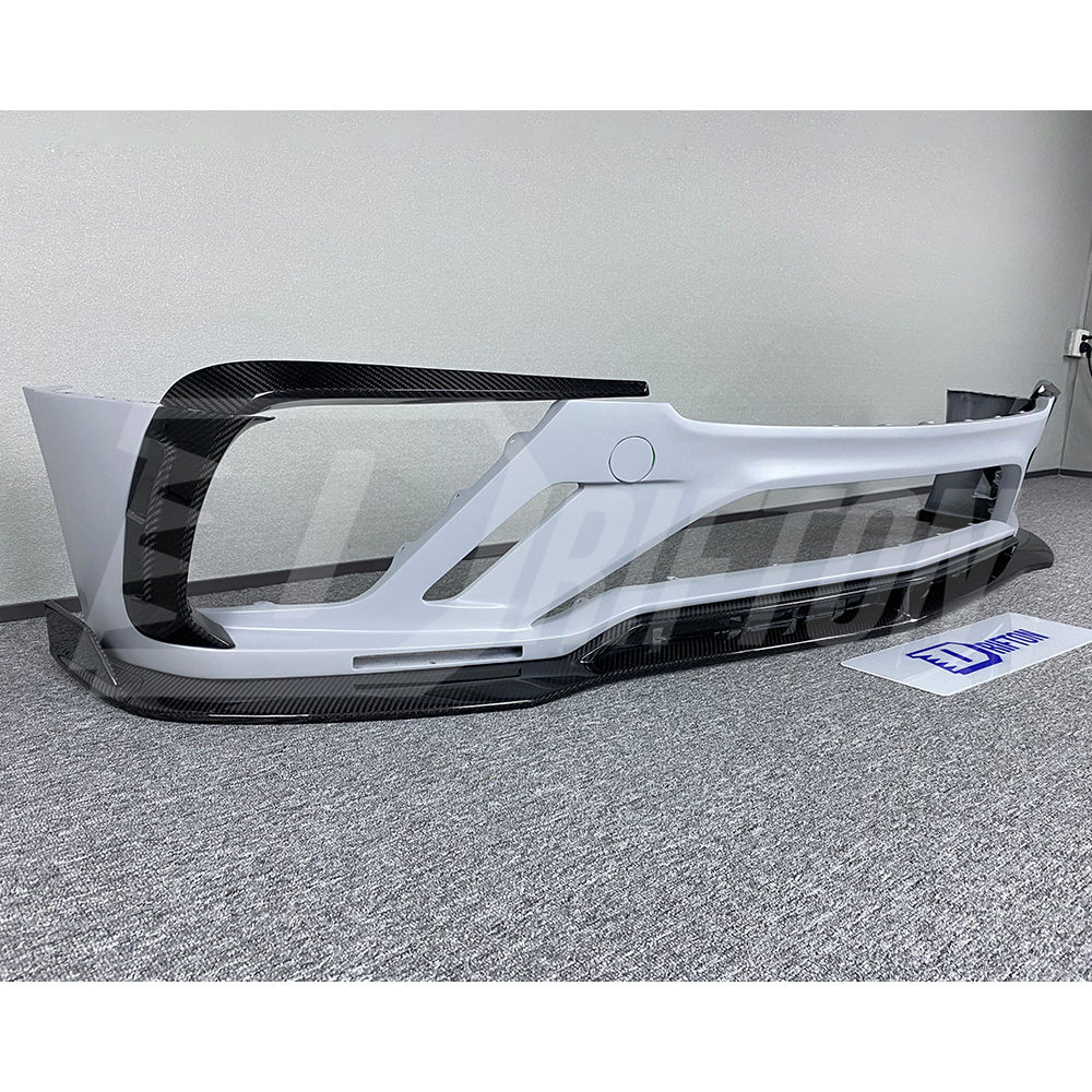 Mansory Style Dry Carbon Fiber Front Bumper For Bentley Continental GT GTC 2018-2024