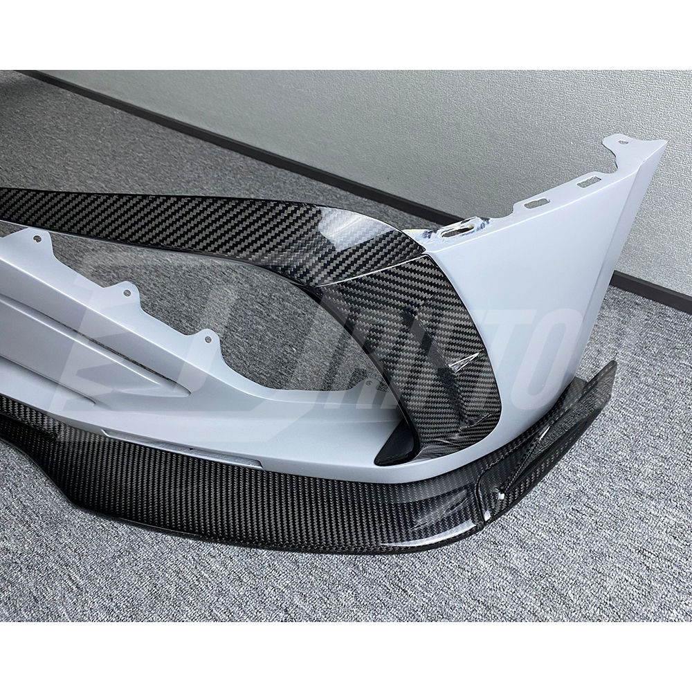 Mansory Style Dry Carbon Fiber Front Bumper For Bentley Continental GT GTC 2018-2024
