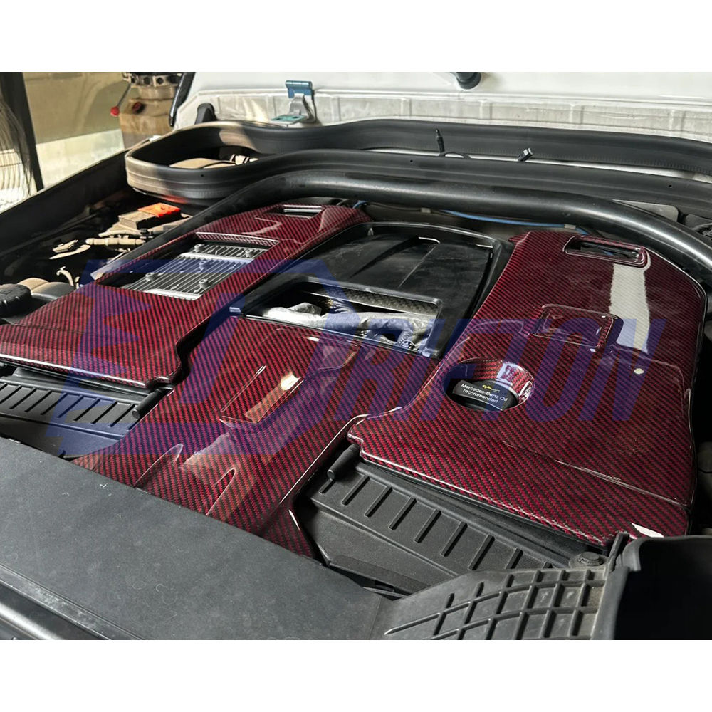 Dry Carbon Fiber Engine Cover For Mercedes Benz G Class W464 G63 AMG 2018-2024