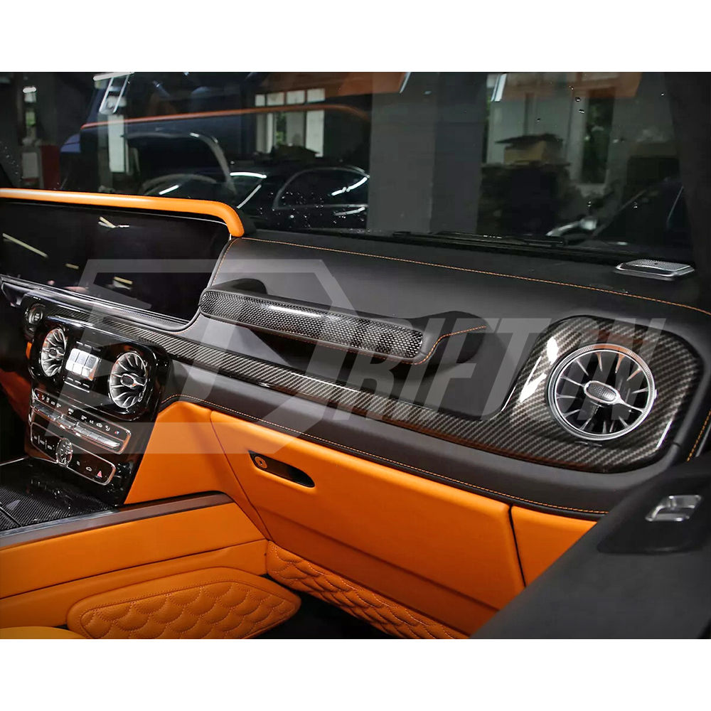 Dry Carbon Fiber Interiors Kits AC Vents Panels For Mercedes Benz G Class W464 AMG G63 G500 2018-2024