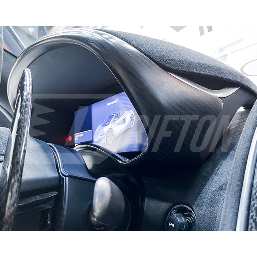 Dry Carbon Fiber Interiors Kits Dashboard Instrument Panel Cover For McLaren 540C 570S 570GT 600LT 2015-2020