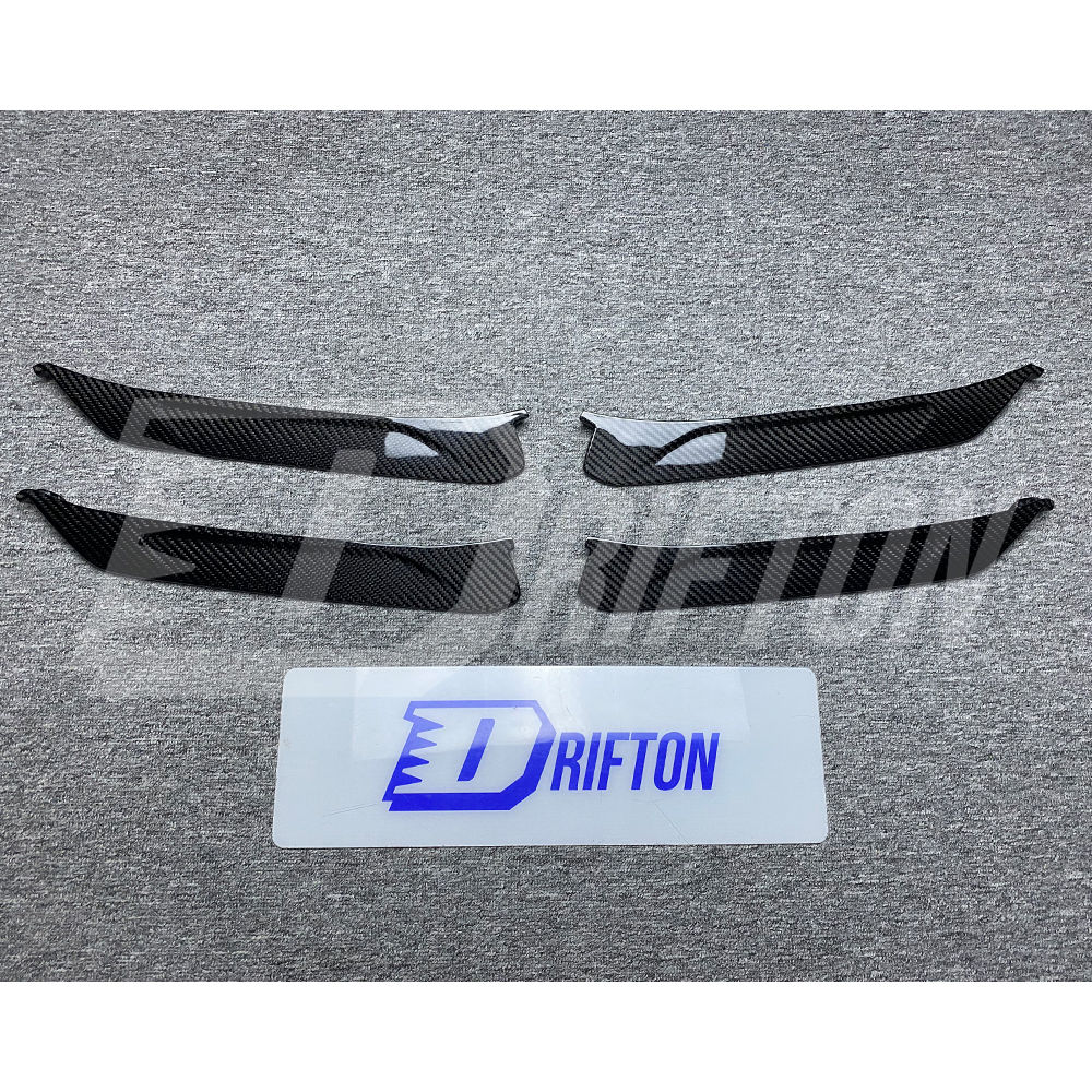 OEM Style Dry Carbon Fiber Front Bumper Side Vents Grille Trim For Porsche 911 Carrera 992.2 2024-On