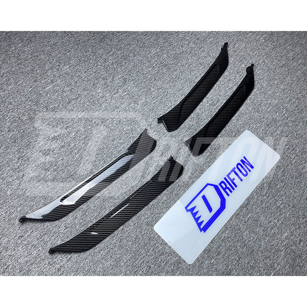 OEM Style Dry Carbon Fiber Front Bumper Side Vents Grille Trim For Porsche 911 Carrera 992.2 2024-On