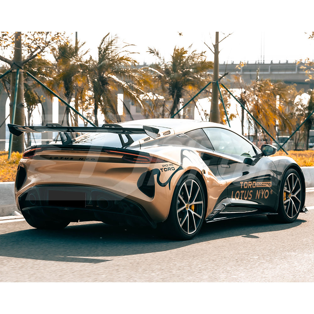 GT Style Dry Carbon Fiber Rear Spoiler Wing For Lotus Emira