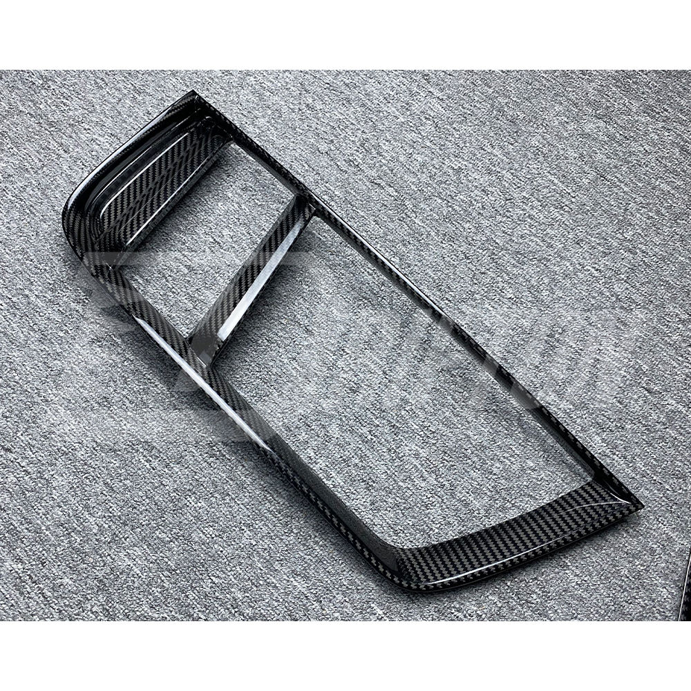 Dry Carbon Fiber Rear Bumper Grill Air Vents Cover Trims For Audi R8 2016-2019
