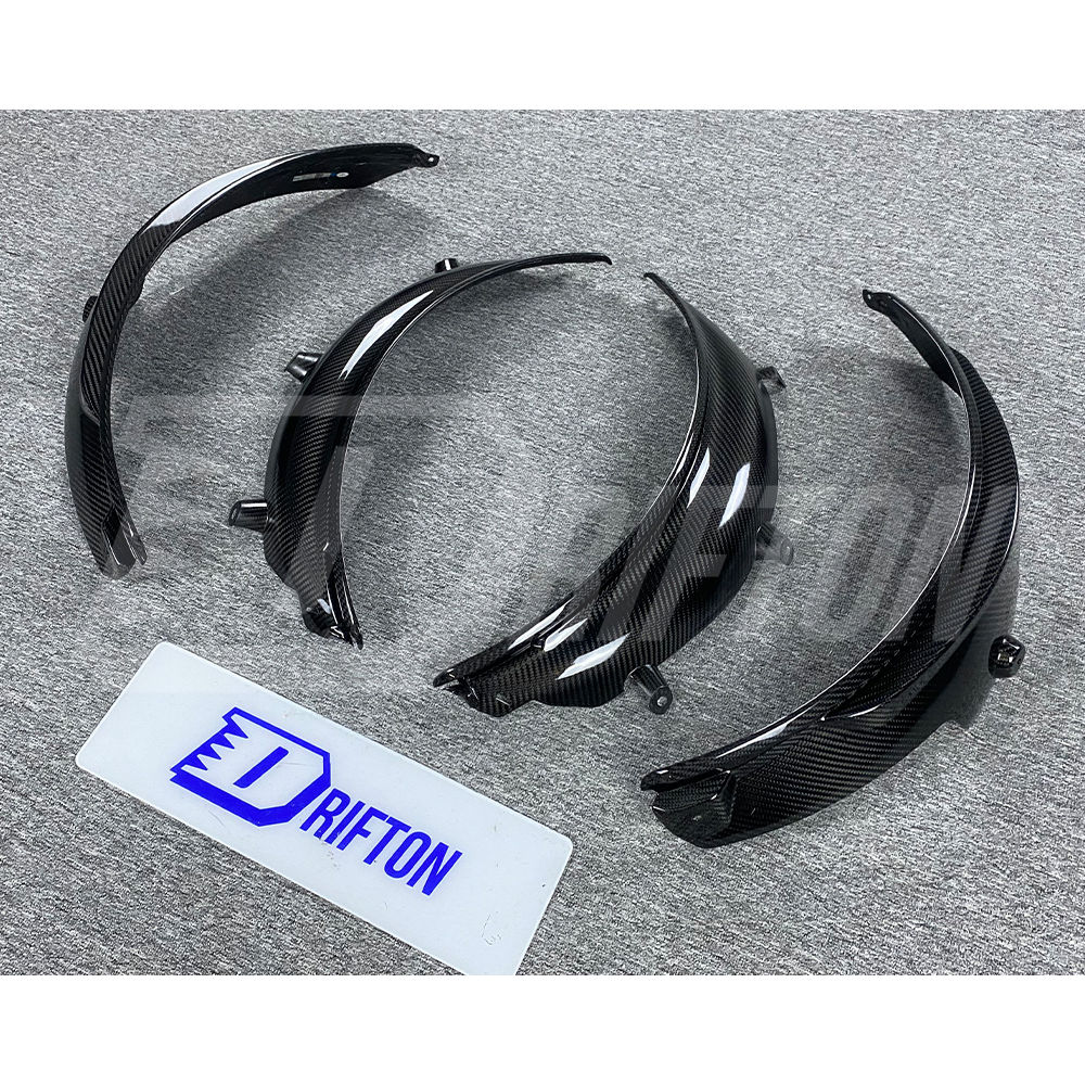 OEM Style Dry Carbon Fiber Wheel Arch Trim For BMW G80 G81 M3 2020-2024