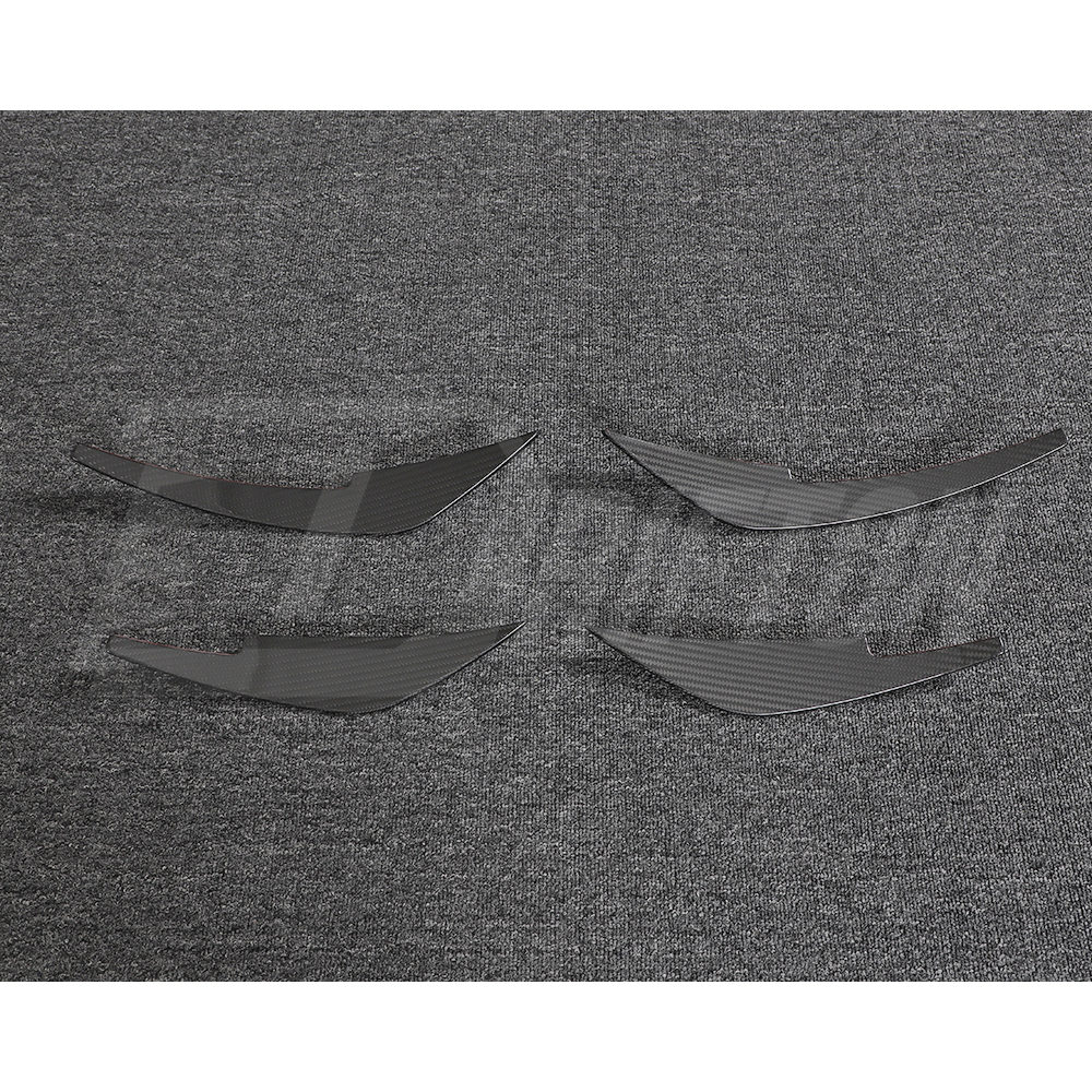 RS Style Dry Carbon Fiber Front Bumper Canards For Nissan Z Fairlady 400Z RZ34 2022+