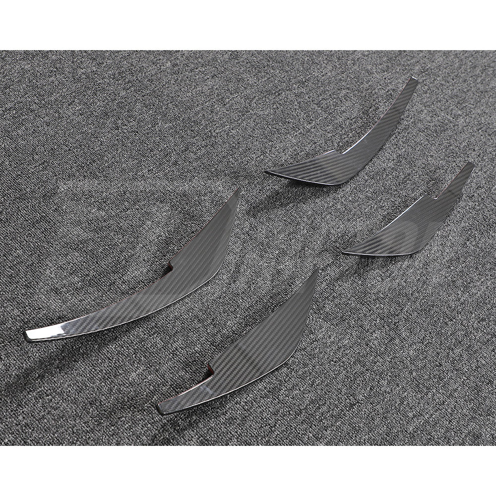 RS Style Dry Carbon Fiber Front Bumper Canards For Nissan Z Fairlady 400Z RZ34 2022+