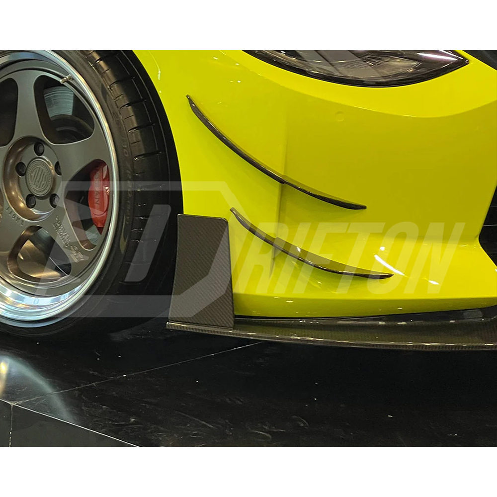 RS Style Dry Carbon Fiber Front Bumper Canards For Nissan Z Fairlady 400Z RZ34 2022+