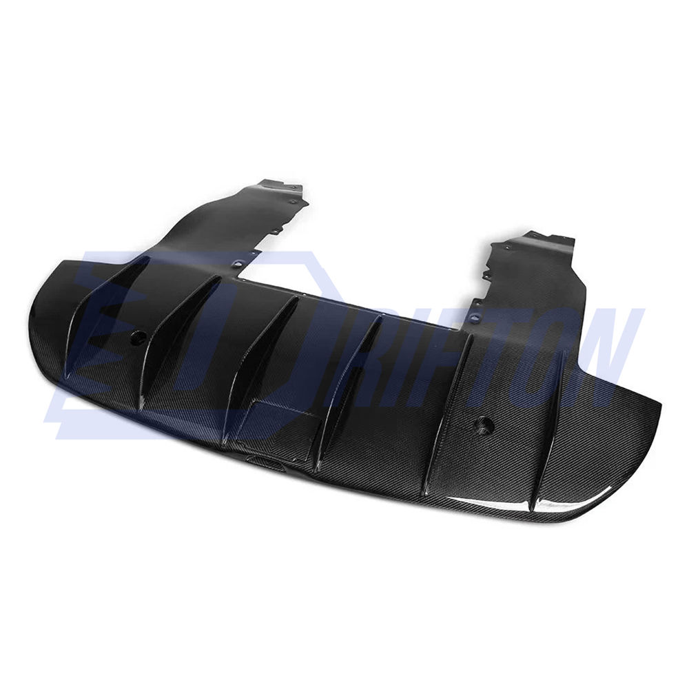 765LT Style Dry Carbon Fiber With Portion Primer Rear End Bumper Assemble & Spoiler & Exhaust System Set For Mclaren 720S 2017-2023