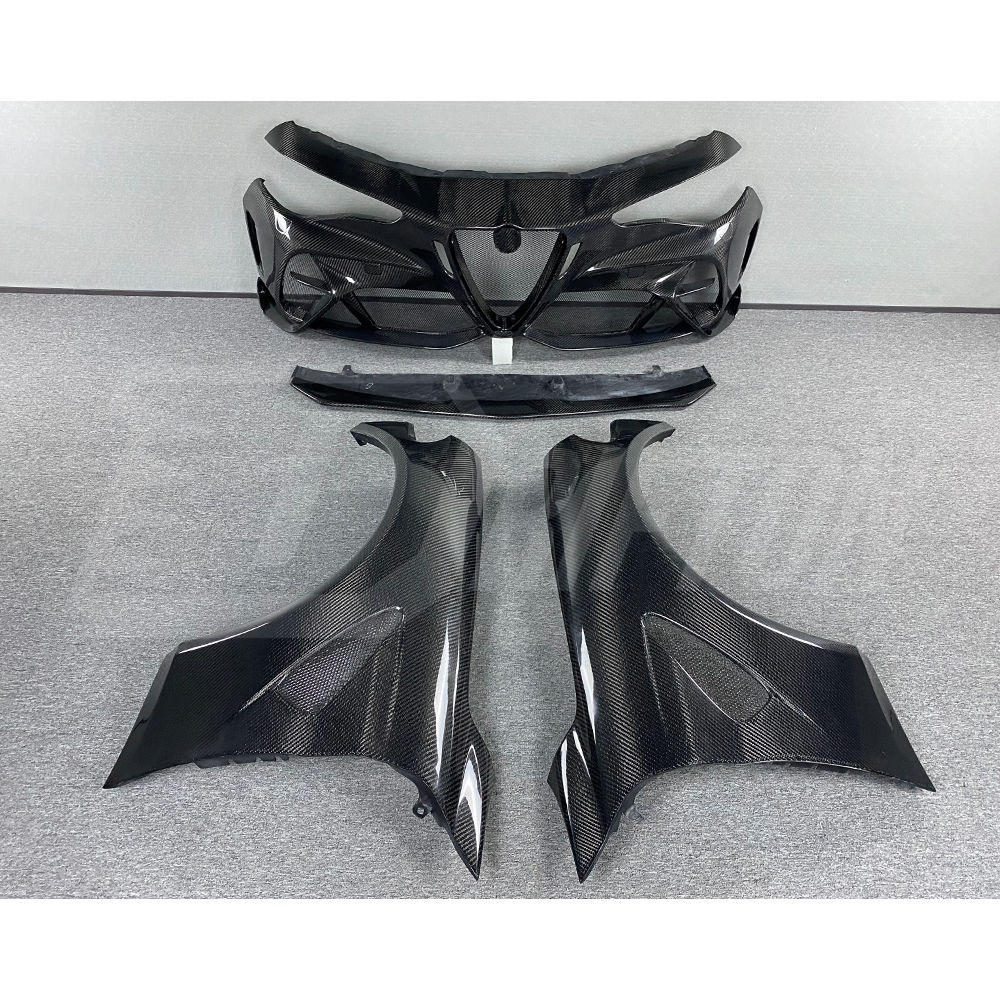 GTAM Style Carbon Fiber Body Kits For Alfa Romeo Giulia QV Quadrifoglio 2016-2023