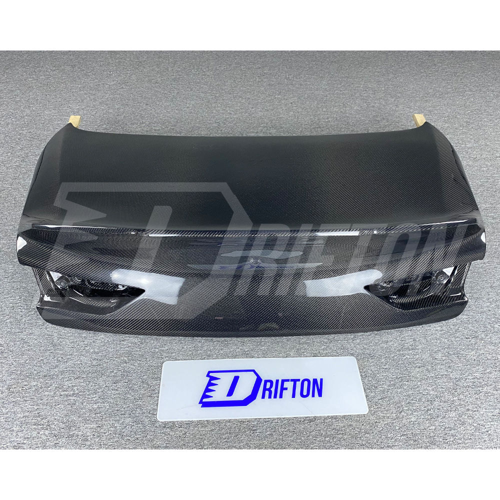 Wing Style Carbon Fiber Rear Trunk Boot Lid For Infiniti Q60 2016-2022