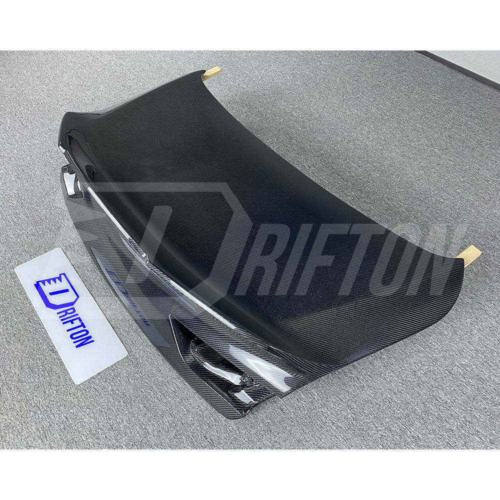 Wing Style Carbon Fiber Rear Trunk Boot Lid For Infiniti Q60 2016-2022