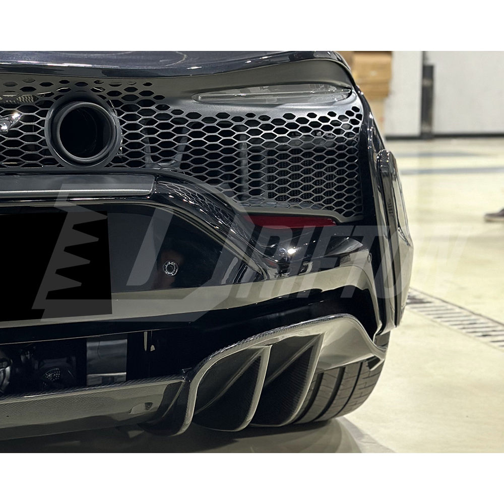 Novitec Style Dry Carbon Fiber Rear Bumper Side Blades Cover Plate For Mclaren Artura 2023+