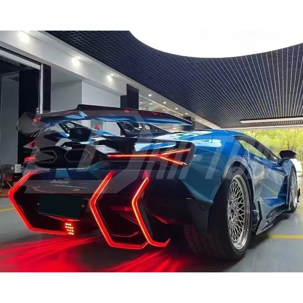 Duke Style Dry Carbon Fiber GT Rear Spoiler Wing For Lamborghini Revuelto 2023-ON