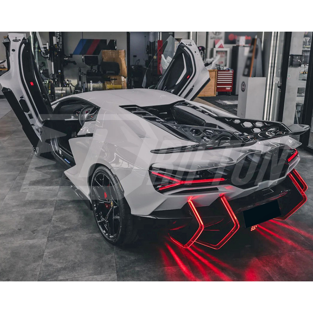 Duke Style Dry Carbon Fiber GT Rear Spoiler Wing For Lamborghini Revuelto 2023-ON